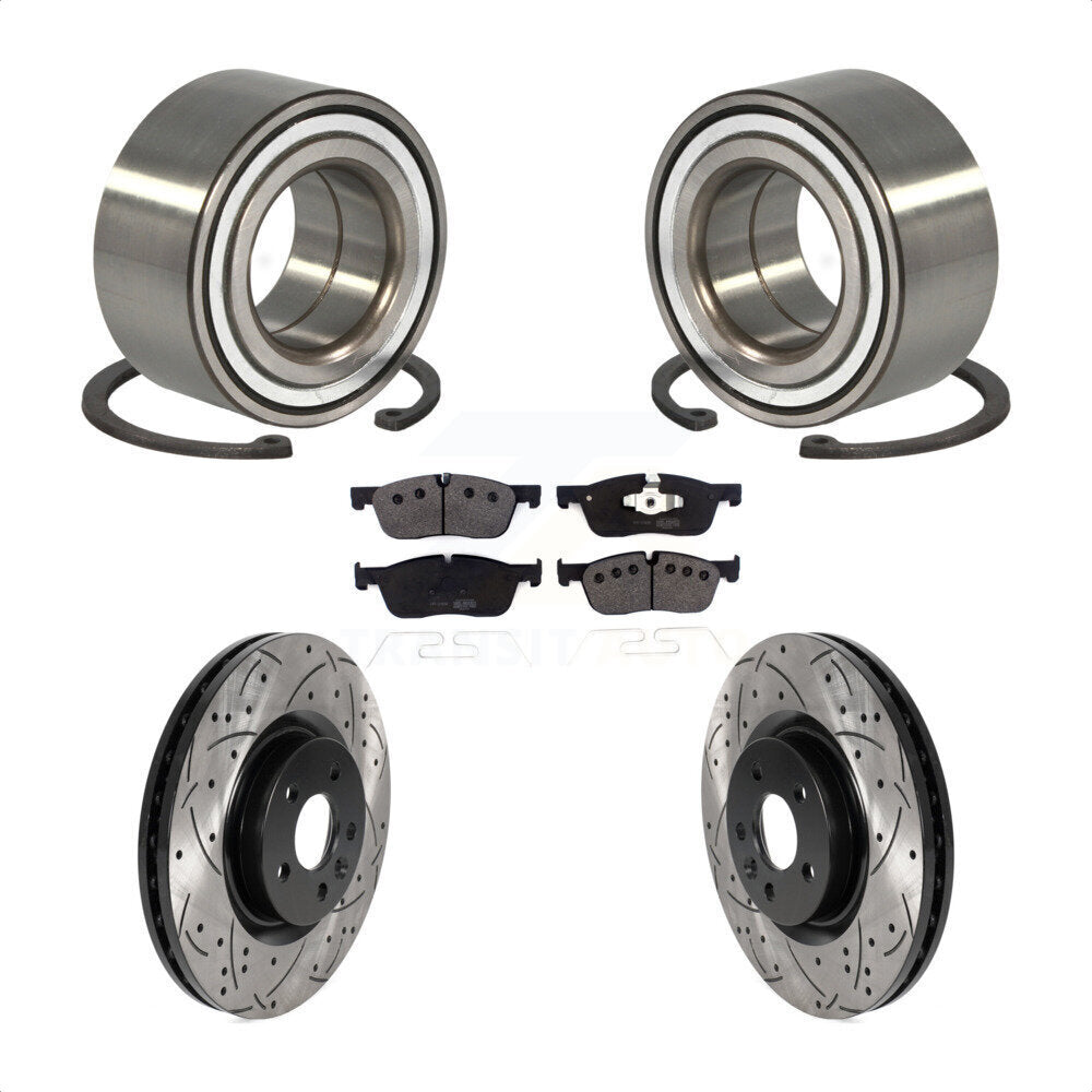 Kit de plaquettes de Rotor de frein, manteau de roulement avant, fente de perçage, pour Land Rover Discovery Spor