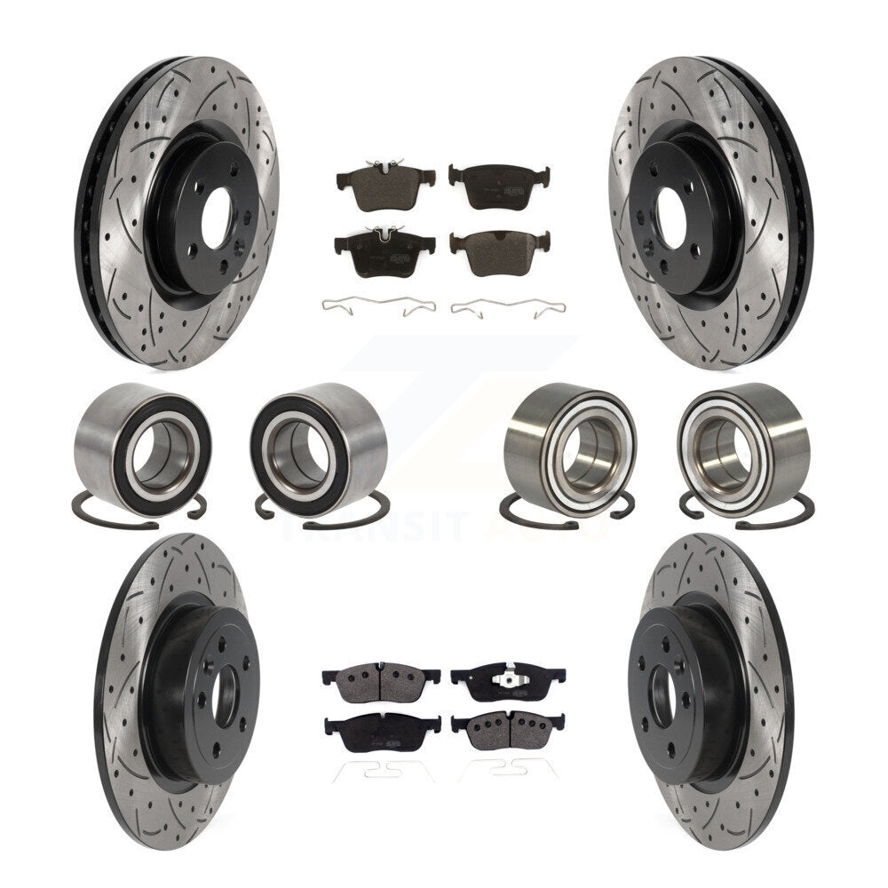 Kit de plaquettes de Rotor de frein revêtues de roulements avant et arrière (10 pièces) pour Land Rover Range Evoqu