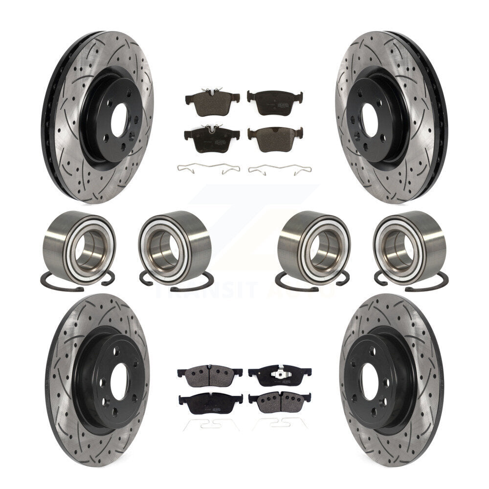 Kit de Rotor et de plaquettes de frein enduits de roulement avant et arrière, pour Land Rover Discovery Spor