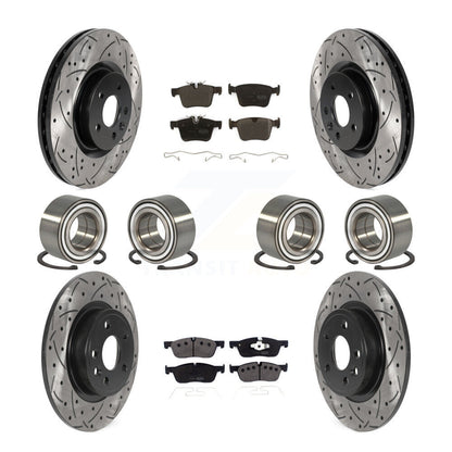 Kit de Rotor et de plaquettes de frein enduits de roulement avant et arrière, pour Land Rover Discovery Spor