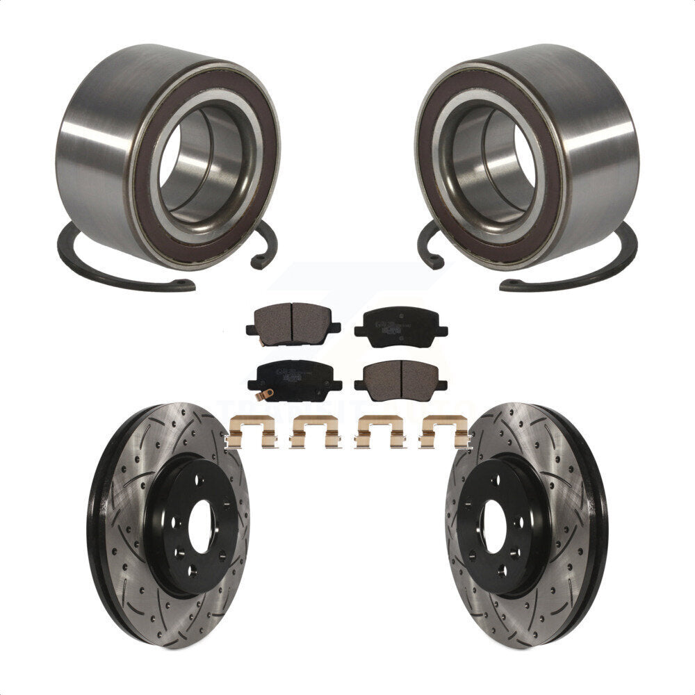 Kit de plaquettes de Rotor de frein, roulement de roue avant, fente de perçage, pour Chevrolet Soni 2018 – 2020