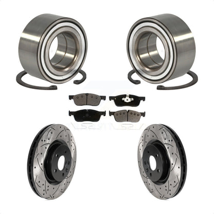 Kit de plaquettes de Rotor de frein, manteau de roulement avant, fente de perçage, pour Land Rover Discovery Spor