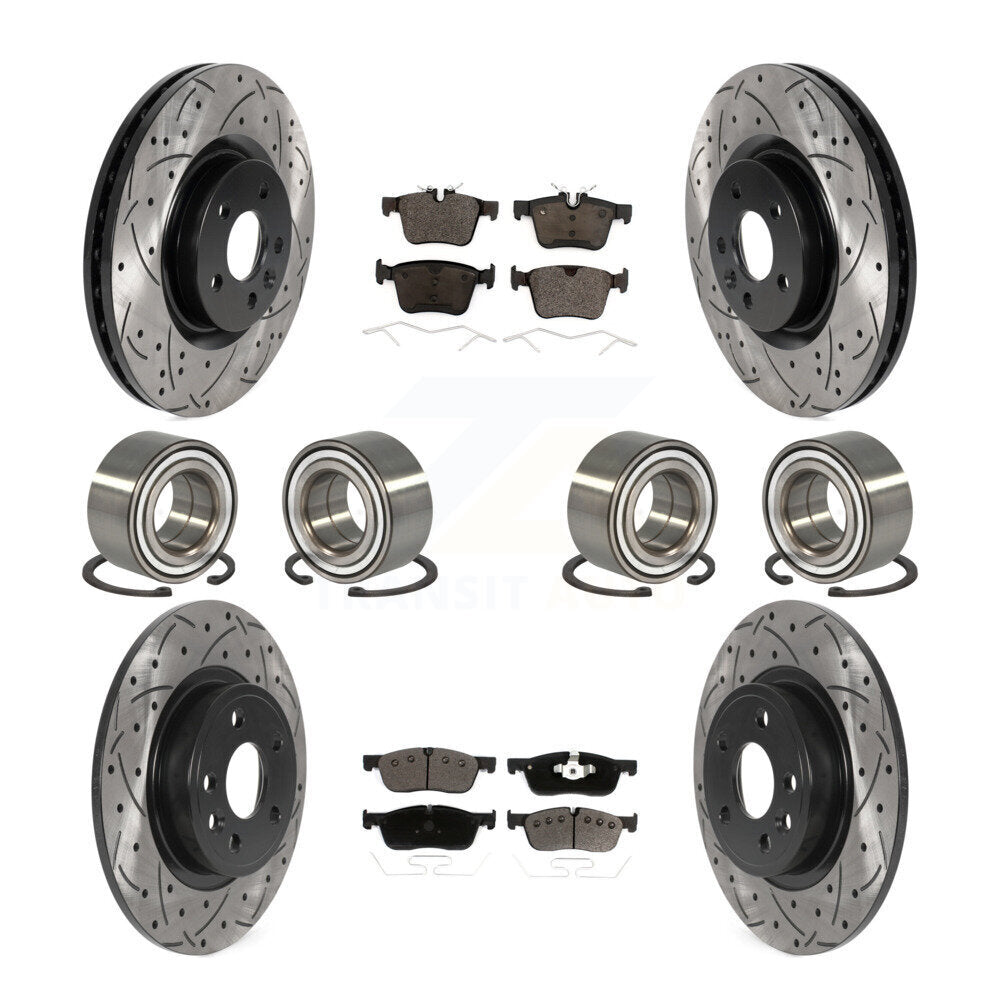 Kit de Rotor et de plaquettes de frein enduits de roulement avant et arrière, pour Land Rover Discovery Spor
