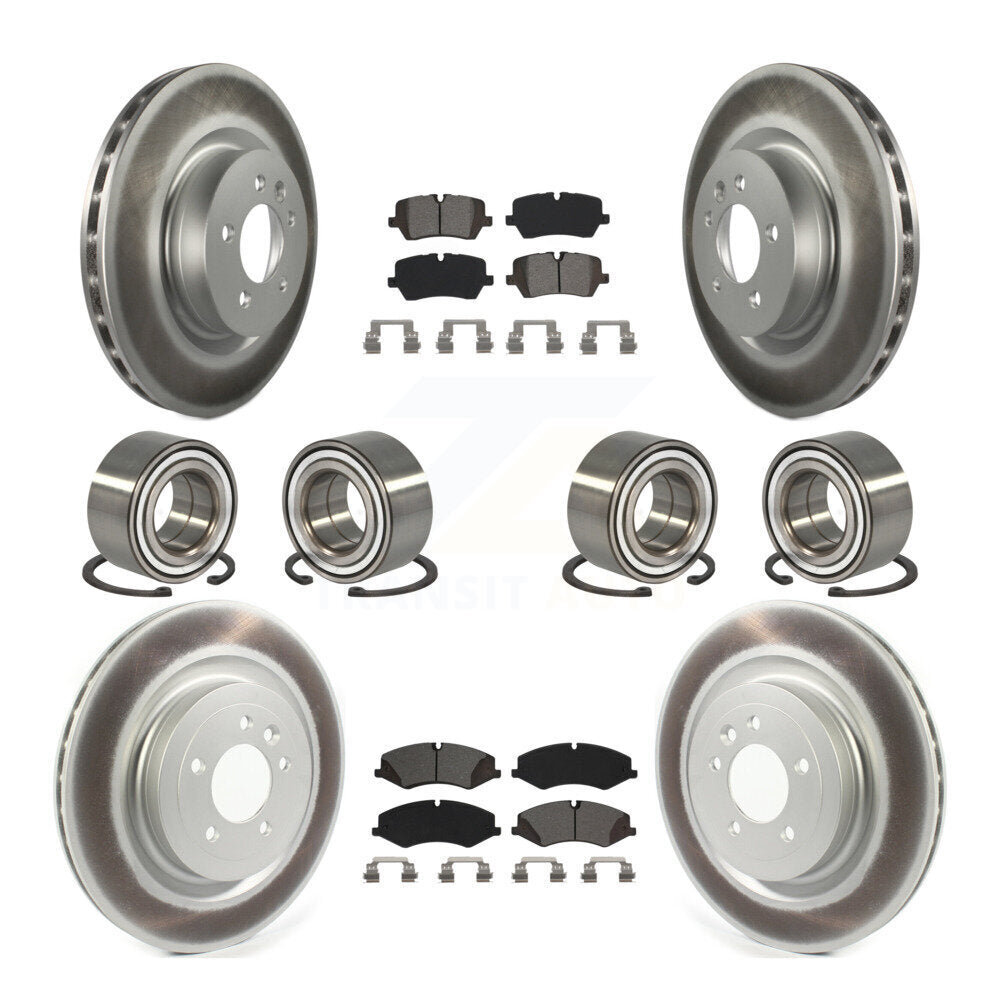 Kit de plaquettes de rotor de frein enduites de roulement avant et arrière (10 pièces) pour Land Rover Range Spor