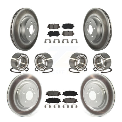 Kit de plaquettes de rotor de frein enduites de roulement avant et arrière (10 pièces) pour Land Rover Range Spor