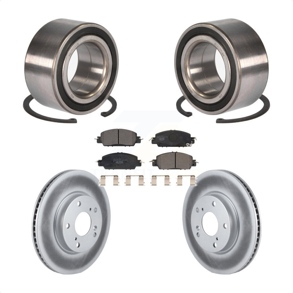 Kit de Rotor et de plaquettes de frein à disque revêtu de roulement de roue avant, pour Honda Accord LX-2017