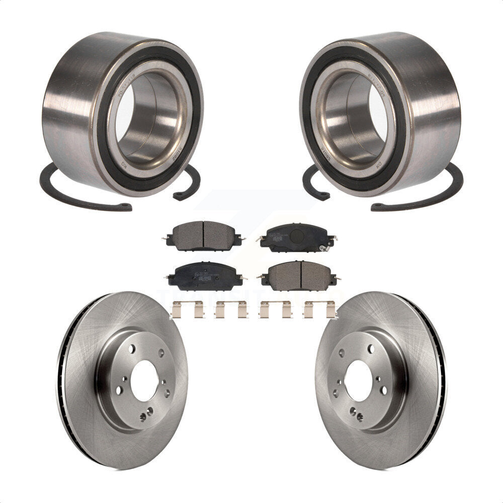 Kit de rotors et plaquettes de frein à disque de roulement de roue avant pour Honda Accord LX-S 2017
