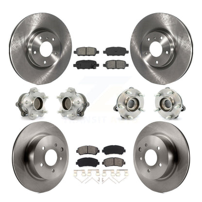 Kit de rotors et plaquettes de frein à disque, roulements de moyeu avant et arrière (10 pièces) pour Nissan Maxima