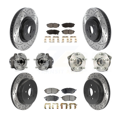 Kit de plaquettes de rotor de frein, roulement de moyeu avant et arrière (10 pièces) pour Subaru Forester 2.0