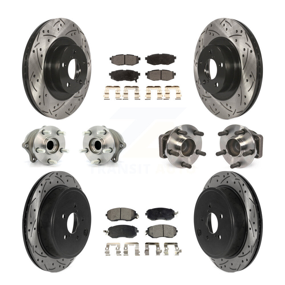 Kit de plaquettes de rotor de frein, roulement de moyeu avant et arrière (10 pièces), pour Toyota 86 Subaru BR