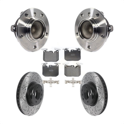 Kit de plaquettes de Rotor de frein, roulement de moyeu avant, fente percée, pour BMW 335i 328i 228i 435i