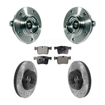 Kit de plaquettes de Rotor de frein, ensemble de roulements de moyeu avant, fente de perçage, pour BMW 335i xDrive G
