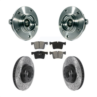 Kit de plaquettes de Rotor de frein, ensemble de roulements de moyeu avant, fente de perçage, pour BMW 335i xDrive G