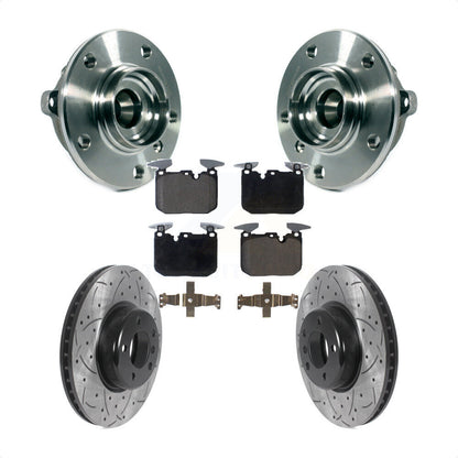 Kit de plaquettes de Rotor de frein, roulement de moyeu avant, fente percée, pour BMW 328i xDrive 320i 228