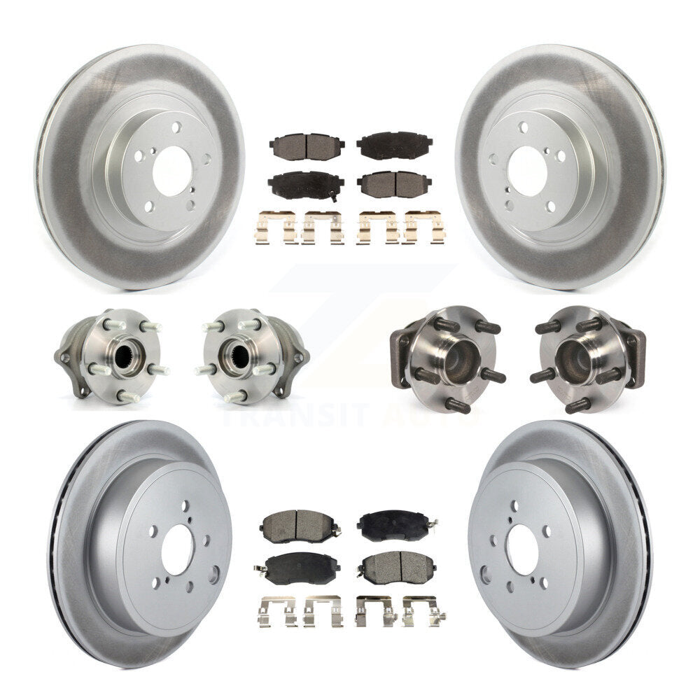 Kit de plaquettes de rotor de frein, roulement de moyeu avant et arrière (10 pièces), pour Toyota 86 Subaru BR