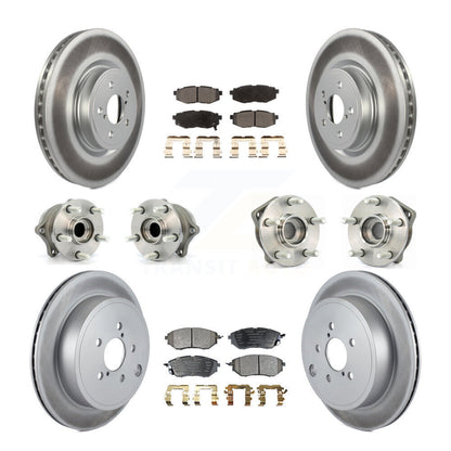 Kit de plaquettes de Rotor de frein, roulement de moyeu avant et arrière (10 pièces) pour Subaru Outback Legac
