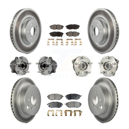 Kit de plaquettes de rotor de frein, roulement de moyeu avant et arrière (10 pièces) pour Subaru Forester 2.0