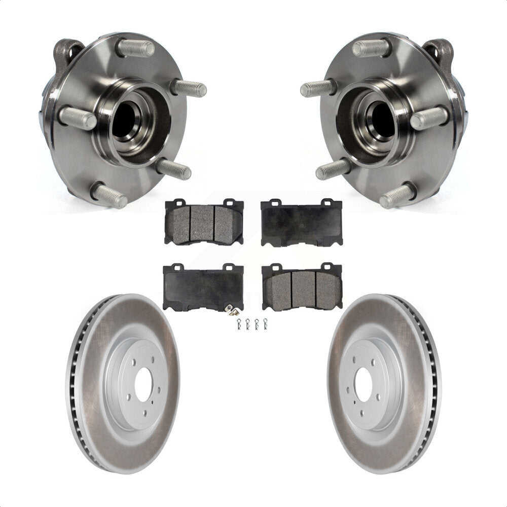 Kit de plaquettes de Rotor de frein, manteau de roulement de moyeu avant, pour INFINITI Q50 G37 Nissan 370Z Q6