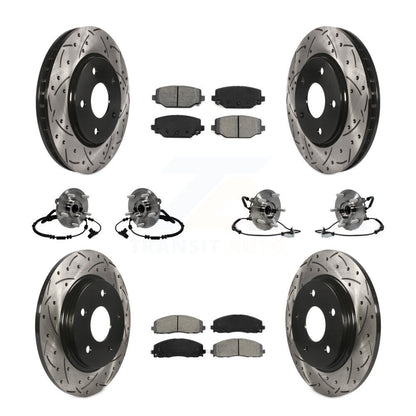 Kit de rotor et de plaquettes de frein à roulement avant et arrière (10 pièces) pour Dodge Grand Carava
