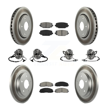Kit de rotor et de plaquettes de frein à roulement avant et arrière (10 pièces) pour Dodge Grand Carava