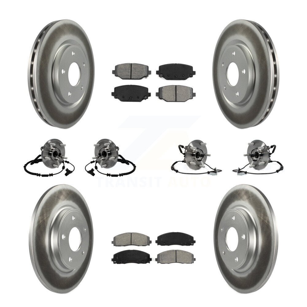 Kit de plaquettes de Rotor de frein, manteau de roulement avant et arrière (10 pièces) pour remorquage Dodge Grand Caravan