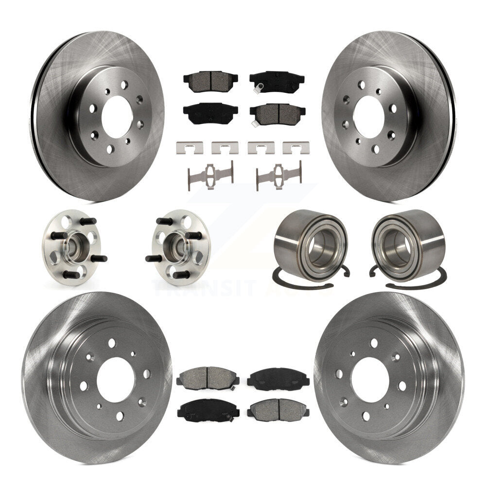 Kit de rotor et de plaquettes de frein à disque, ensemble de roulements de moyeu avant et arrière (10 pièces) pour Acura E