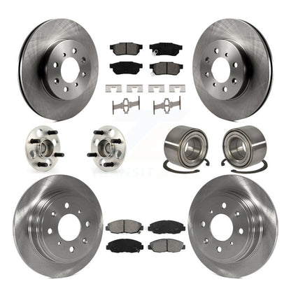 Kit de rotor et de plaquettes de frein à disque, ensemble de roulements de moyeu avant et arrière (10 pièces) pour Acura E