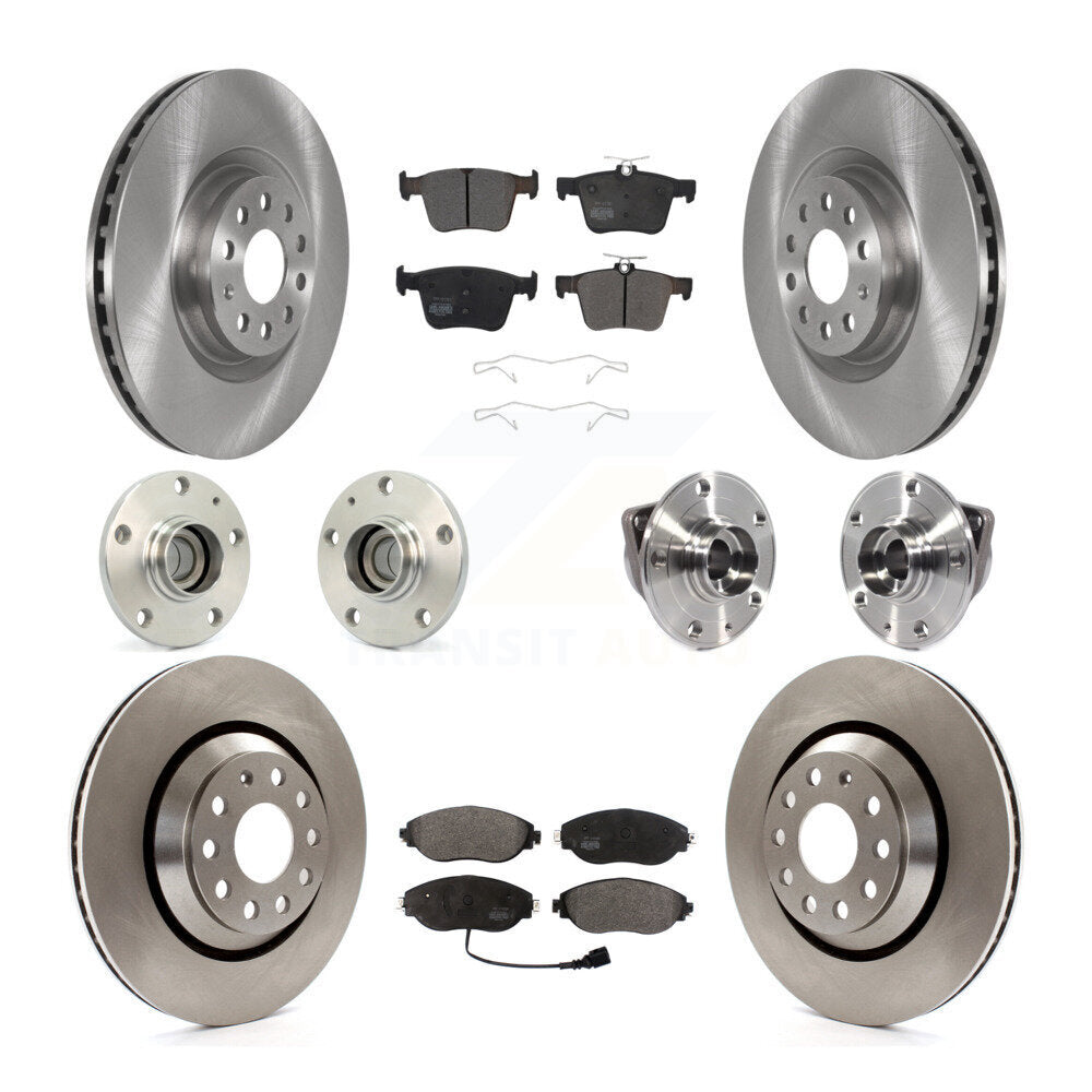 Kit de plaquettes de Rotor de frein à disque, roulement de moyeu avant et arrière (10 pièces) pour Volkswagen Arteon FW