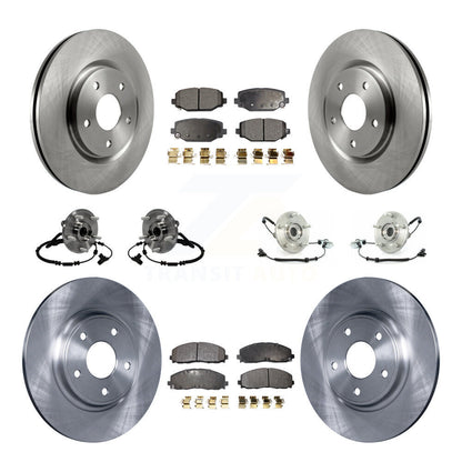Kit de Rotor et de plaquettes de frein à disque, roulement de moyeu avant et arrière (10 pièces) pour Volkswagen Routa