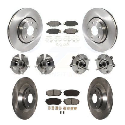 Kit de rotors et plaquettes de frein à disque, roulements de moyeu avant et arrière (10 pièces) pour Mazda CX-5