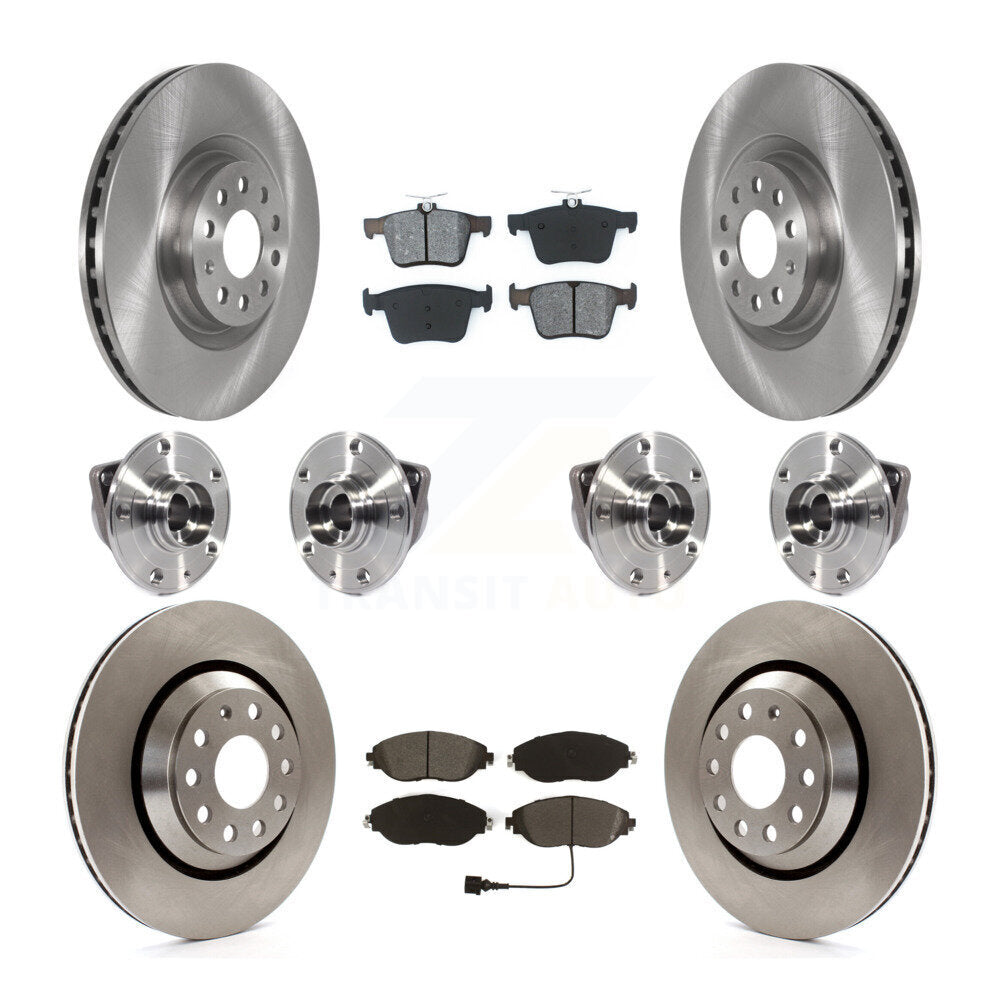 Kit de plaquettes de Rotor de frein, roulement de moyeu avant et arrière (10 pièces) pour Audi Q3 Volkswagen Arteo