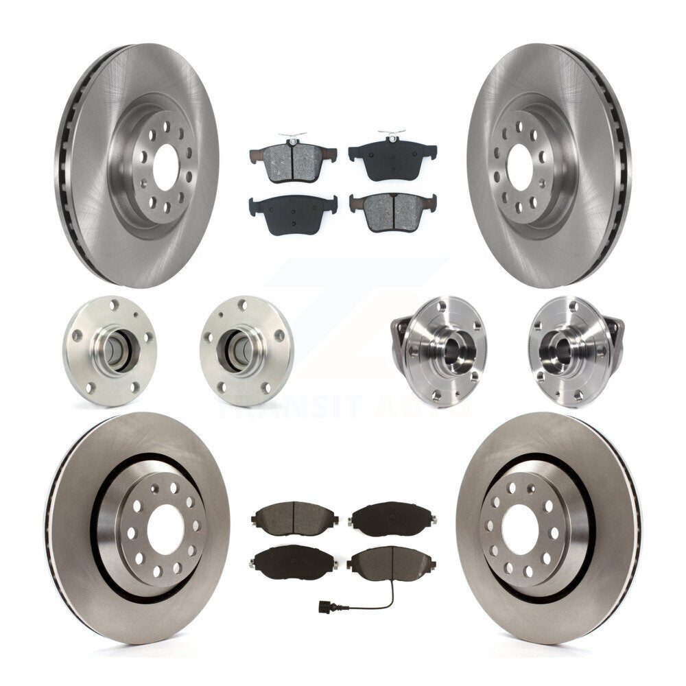 Kit de plaquettes de Rotor de frein à disque, roulement de moyeu avant et arrière (10 pièces) pour Volkswagen Arteon FW