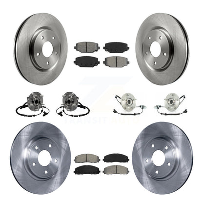Kit de Rotor et de plaquettes de frein à disque, roulement de moyeu avant et arrière (10 pièces) pour Volkswagen Routa