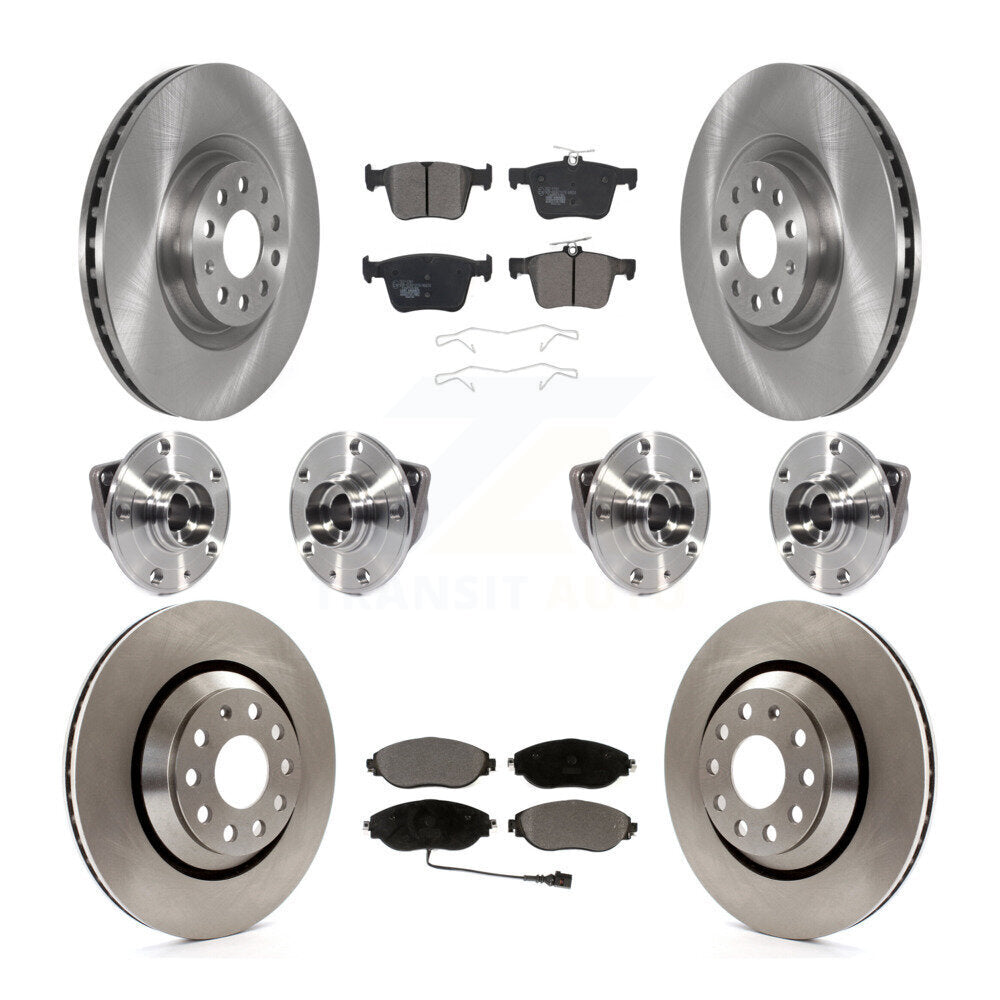 Kit de plaquettes de Rotor de frein, roulement de moyeu avant et arrière (10 pièces) pour Audi Q3 Volkswagen Arteo