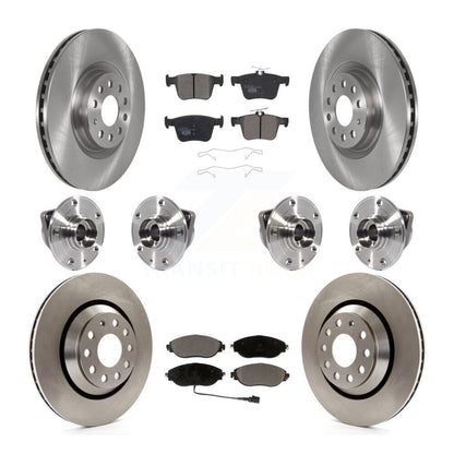 Kit de plaquettes de Rotor de frein, roulement de moyeu avant et arrière (10 pièces) pour Audi Q3 Volkswagen Arteo