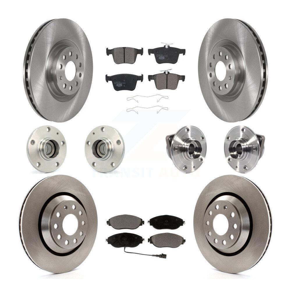 Kit de plaquettes de Rotor de frein à disque, roulement de moyeu avant et arrière (10 pièces) pour Volkswagen Arteon FW