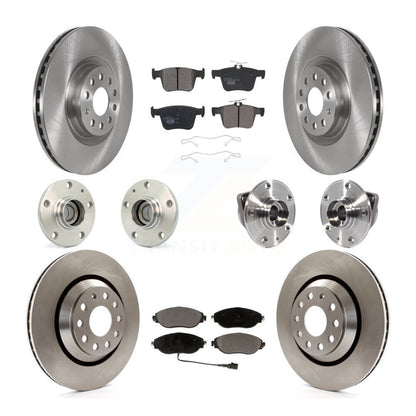 Kit de plaquettes de Rotor de frein à disque, roulement de moyeu avant et arrière (10 pièces) pour Volkswagen Arteon FW