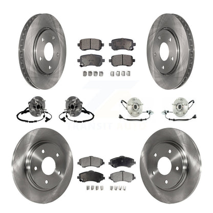 Kit de Rotor et de plaquettes de frein à disque, roulement de moyeu avant et arrière (10 pièces) pour Volkswagen Routa