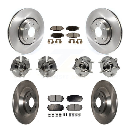 Kit de rotors et plaquettes de frein à disque, roulements de moyeu avant et arrière (10 pièces) pour Mazda CX-5