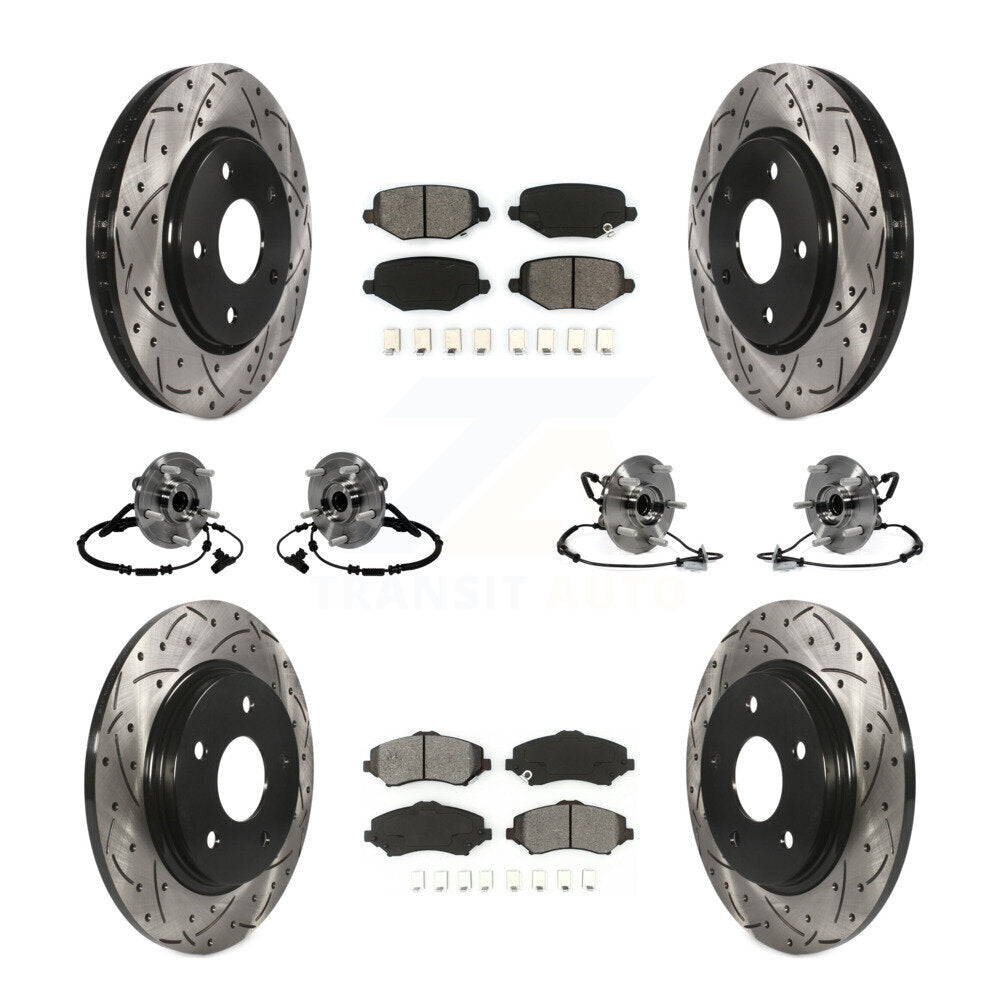 Kit de plaquettes de Rotor de frein, manteau de roulement avant et arrière (10 pièces) pour remorquage Dodge Grand Caravan