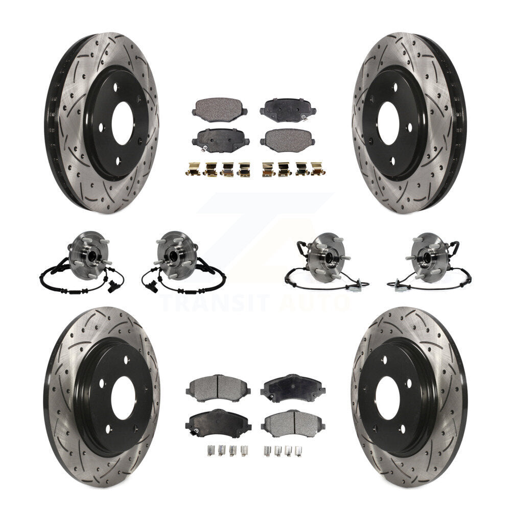 Kit de plaquettes de Rotor de frein, manteau de roulement avant et arrière (10 pièces) pour remorquage Dodge Grand Caravan