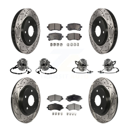 Kit de plaquettes de Rotor de frein, manteau de roulement avant et arrière (10 pièces) pour remorquage Dodge Grand Caravan