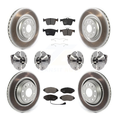 Kit de plaquettes de rotor de frein enduites de roulement de moyeu avant et arrière (10 pièces) pour Audi Q3 volkswagen