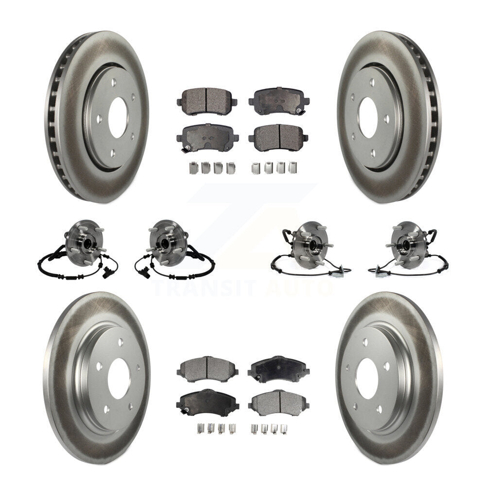 Kit de plaquettes de Rotor de frein, manteau de roulement avant et arrière (10 pièces) pour remorquage Dodge Grand Caravan