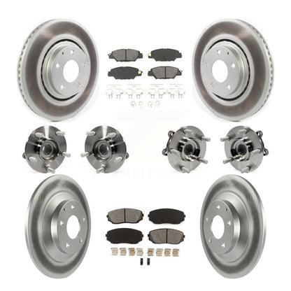 Kit de Rotor et de plaquettes de frein à disque revêtus de roulement de moyeu avant et arrière (10 pièces) pour Mazda CX-