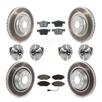 Kit de plaquettes de rotor de frein enduites de roulement de moyeu avant et arrière (10 pièces) pour Audi Q3 volkswagen