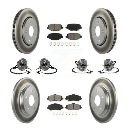 Kit de plaquettes de Rotor de frein, manteau de roulement avant et arrière (10 pièces) pour remorquage Dodge Grand Caravan