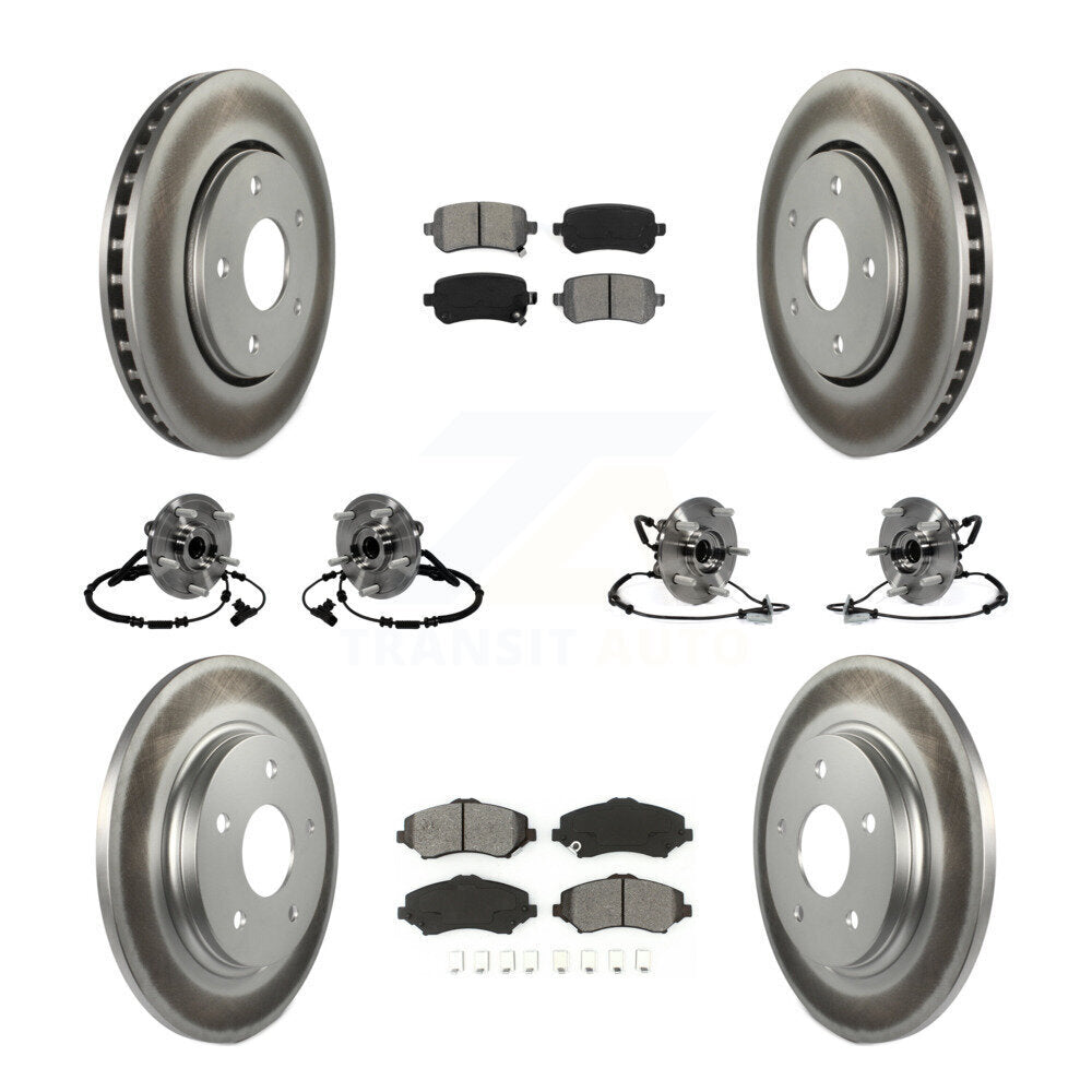 Kit de plaquettes de Rotor de frein, manteau de roulement avant et arrière (10 pièces) pour remorquage Dodge Grand Caravan