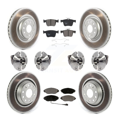 Kit de plaquettes de rotor de frein enduites de roulement de moyeu avant et arrière (10 pièces) pour Audi Q3 volkswagen