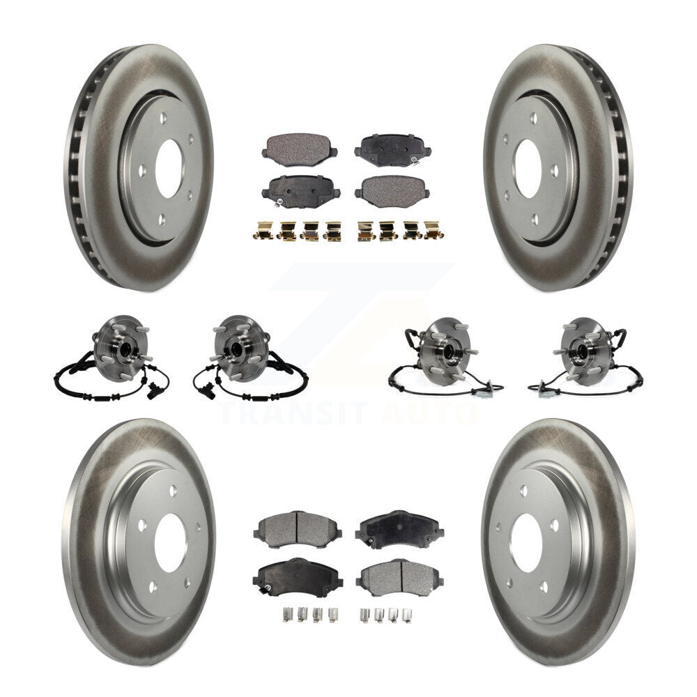 Kit de plaquettes de Rotor de frein, manteau de roulement avant et arrière (10 pièces) pour remorquage Dodge Grand Caravan